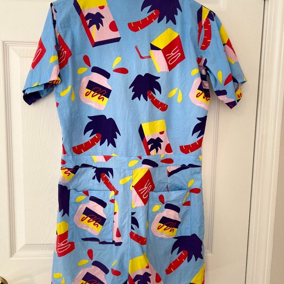 Nooworks Snacks Romper Shortalls - Picture 3 of 4